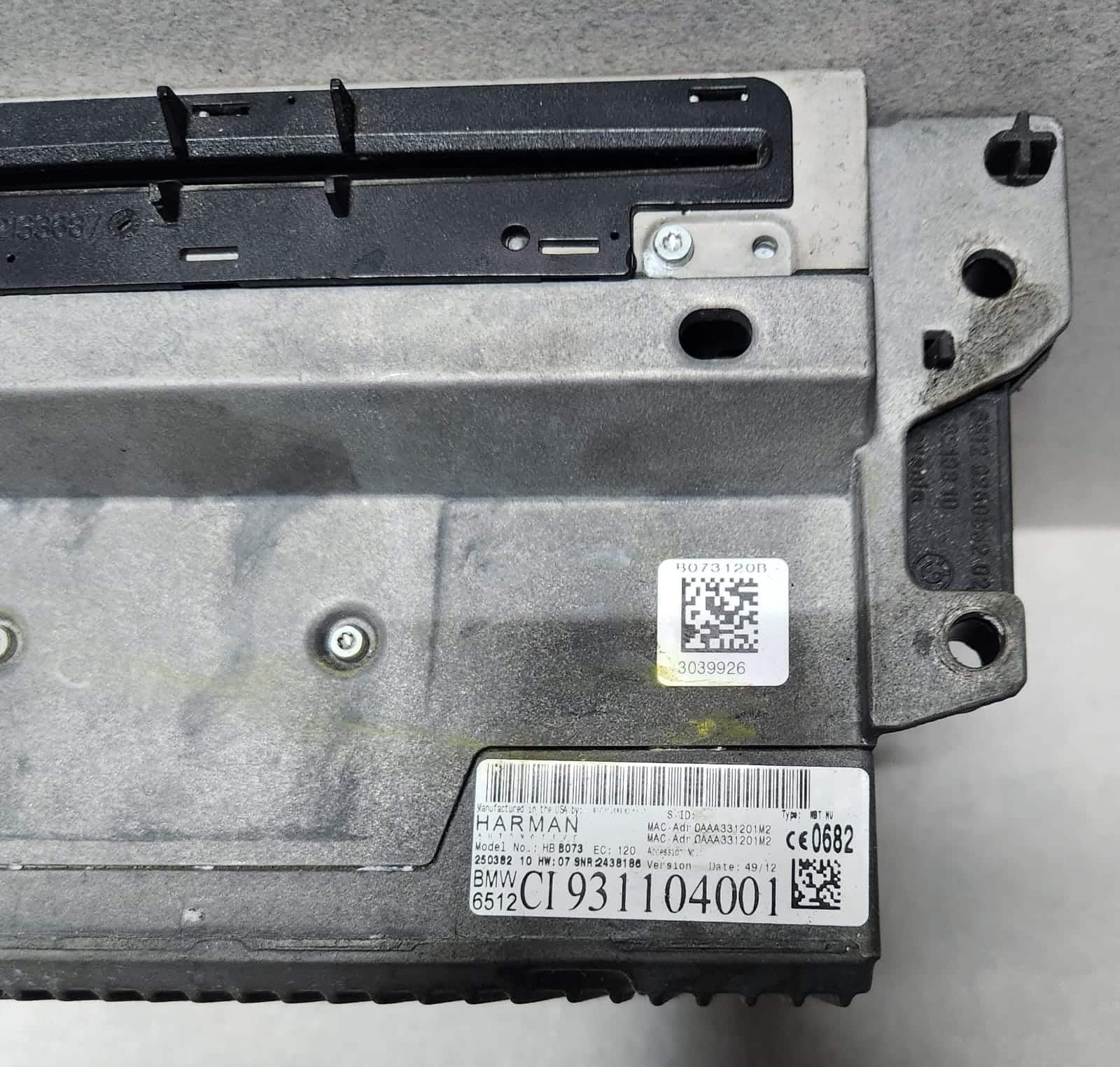 2011-2013 BMW 528i Radio Navigation Head Unit 9311040 5 Series F10 528i 535i 
