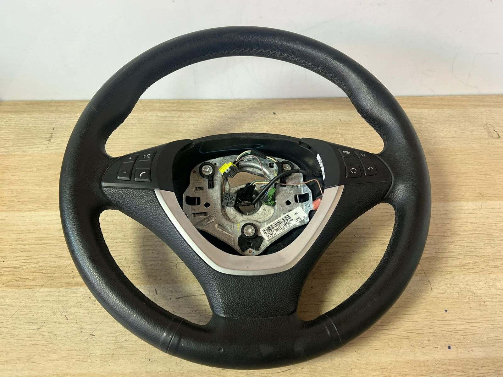 2007-2013 BMW X5 E70 3-Spoke Leather Sport Steering Wheel 6789973