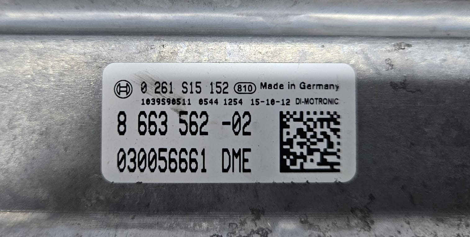 2015 BMW 3 SERIES ENGINE ECU 2.0 PETROL B48B20M0 (B48B20A) 8663562