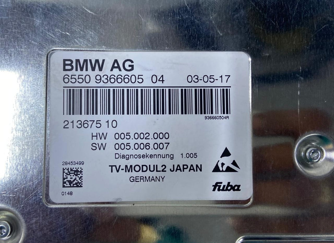OEM BMW F30 F31 F32 F10 F11 F01 F25 F15 F16 Control Unit TV Module 9366605