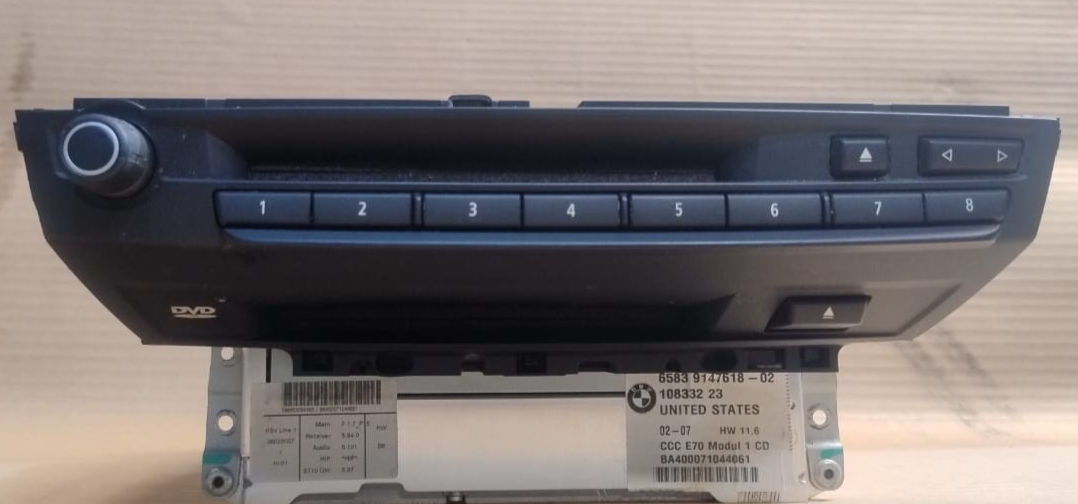 BMW X5 E70 CD RADIO PLAYER HEAD UNIT GENUINE BMW -  9147618