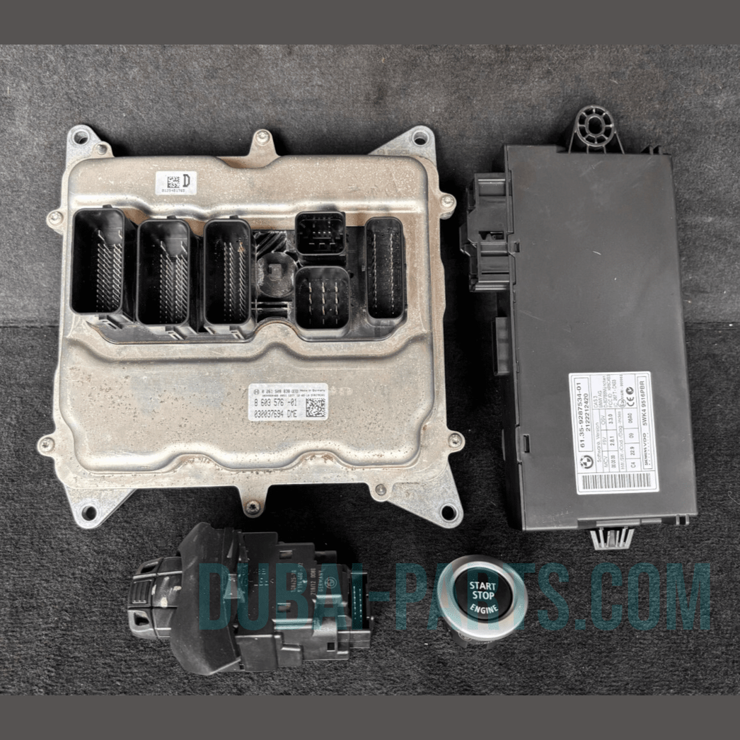 BMW Z4 X1 20i N20 E84 ENGINE CONTROL ECU Kit DME CAS3 + Key Manual - 8603576