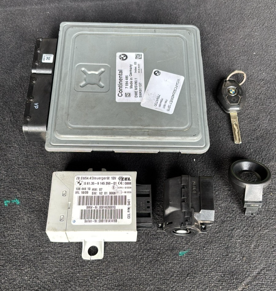 BMW E92 328XI AWD N51 MSV80.1 ECU DME CAS KEY UNIT SET OEM 7594485