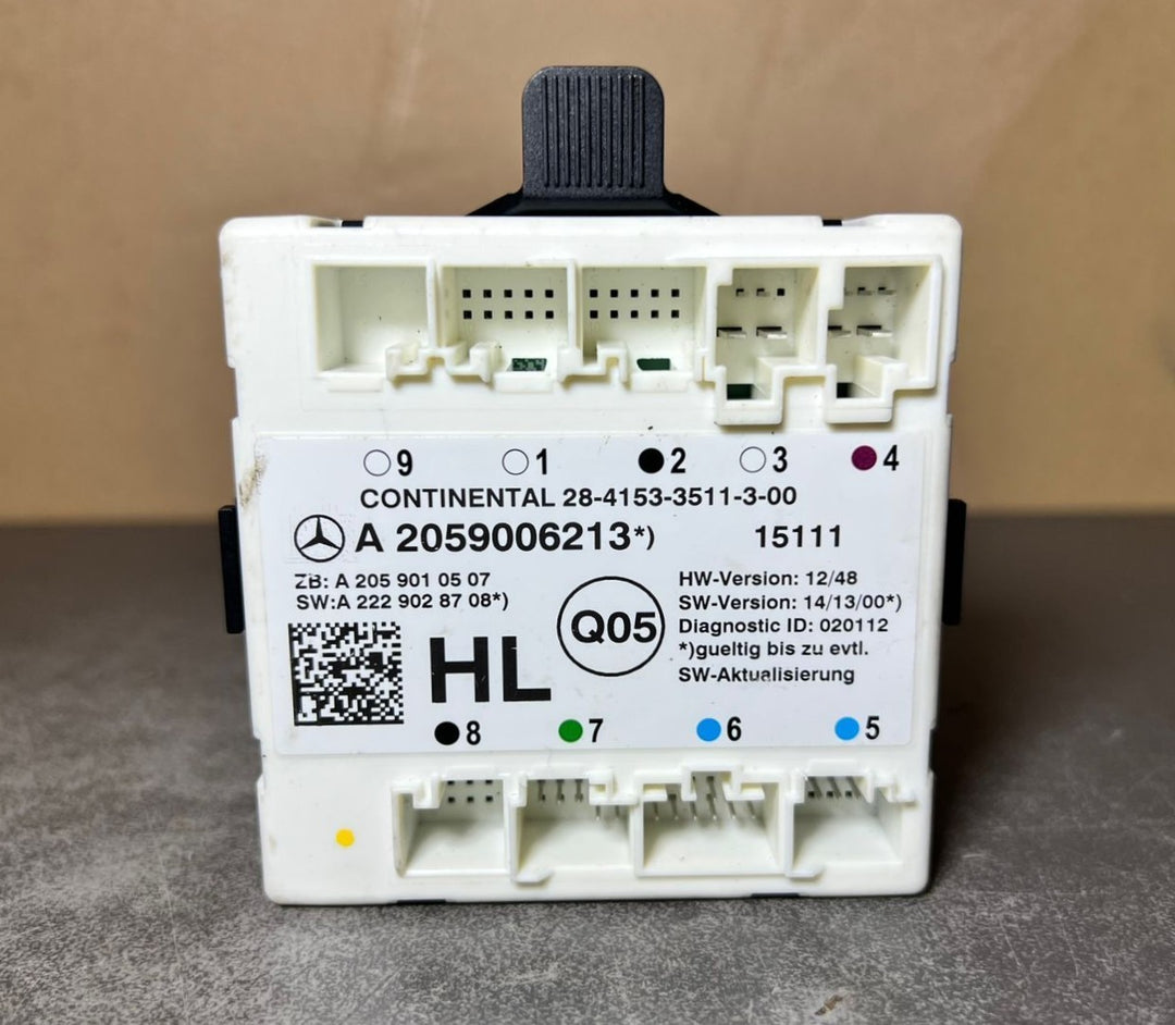 Mercedes-Benz W205 C-Class Rear Left Side Door Control Module A205 9006213 OEM