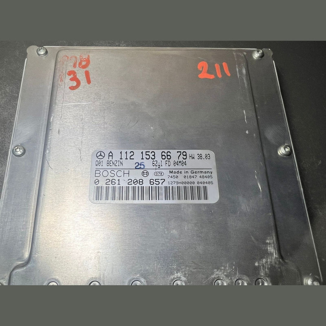 02-09 Mercedes W211 E-Klasse Motorsteuergerät Gerät ECM ECU A112 1536679 OEM