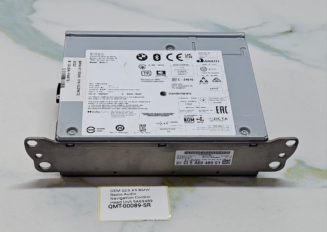 OEM G05 X5 BMW Radio Audio Navigation Control Head Unit 5A69489