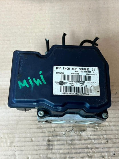 2010 Mini Cooper R56, R56 LCI, R60 ABS Pump Control Module 9807822