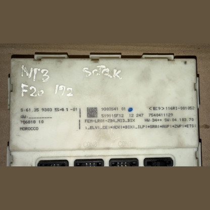 BMW FEM F20 116i 2010 TO 2013 RHD CAR BODY CONTROL MODULE - 9303541