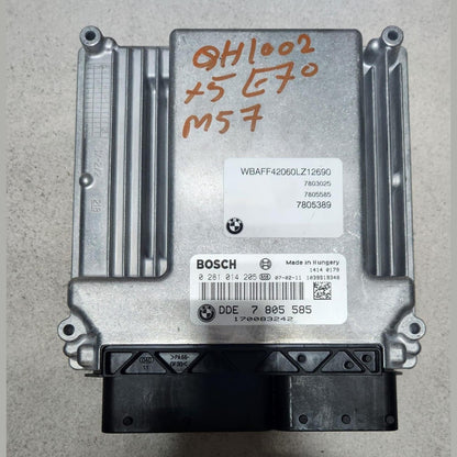 2007-2013 BMW X5 Engine Control Unit 7805585 X5 E70 3.0 DIESEL and E92 E93 330d