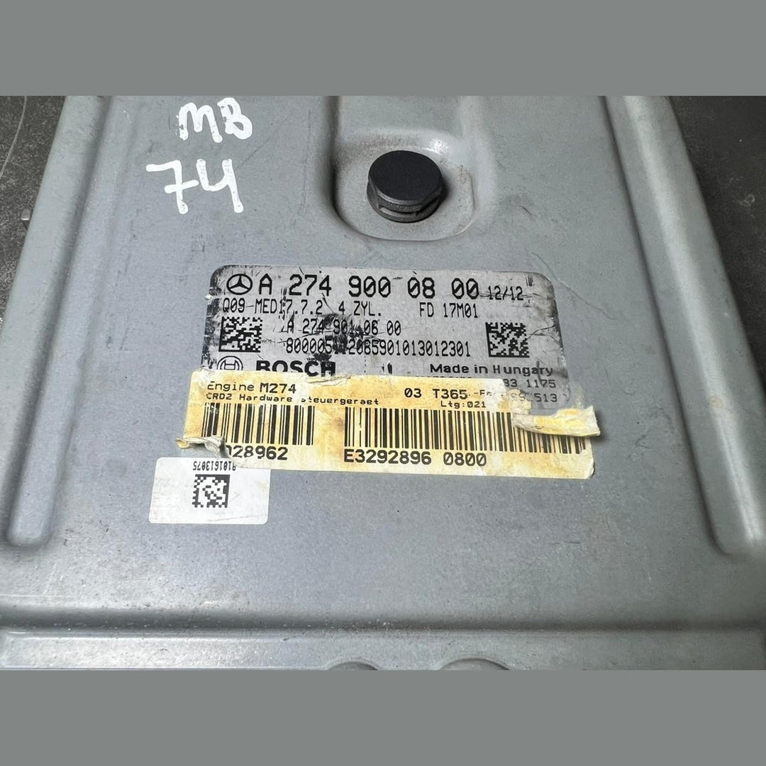 14-18 Mercedes W205 C-CLASS Engine Control Module Unit ECM ECU A274 9000800 OEM