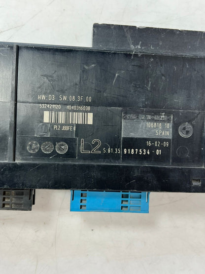 2009 BMW 1 E81 118 D Comfort Control Unit 9187534 2.00 Diesel 105Kw 15045998 OEM