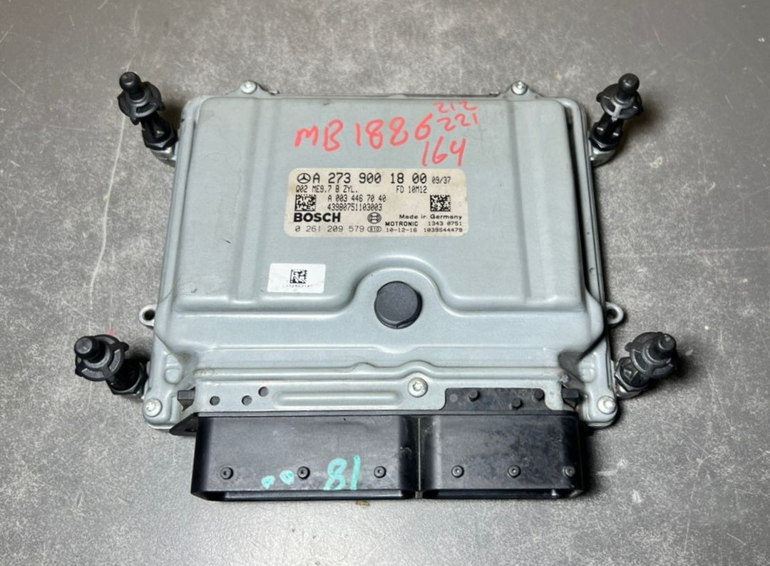 07-12 Mercedes W221 S-Class Engine Control Module Unit ECM ECU A273 9001800 OEM