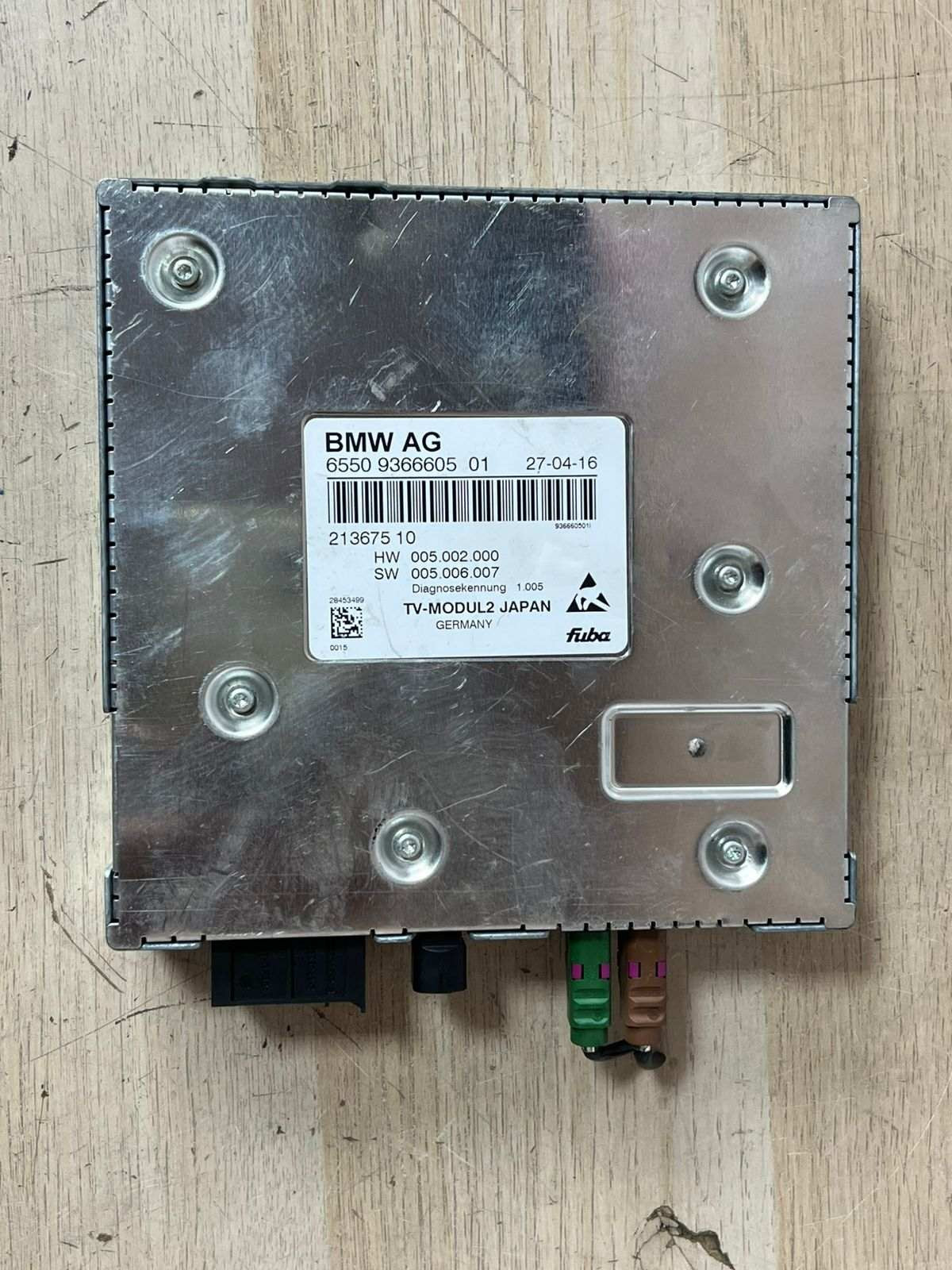 Genuine BMW F01 F06 F10 F15 F25 F30 F80 G11 Control Unit TV Module2 6550-9366605