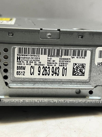 2006-2014 BMW X5 X6 HARMAN AM FM stereo CIC, CD Radio Receiver Head Unit 9263943