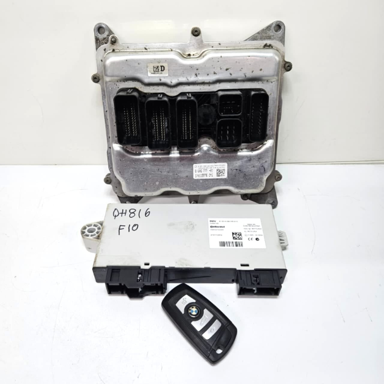 2013 BMW 5 Series F30 F31 N20 184HP Engine Control Unit DME Key Set 8606777