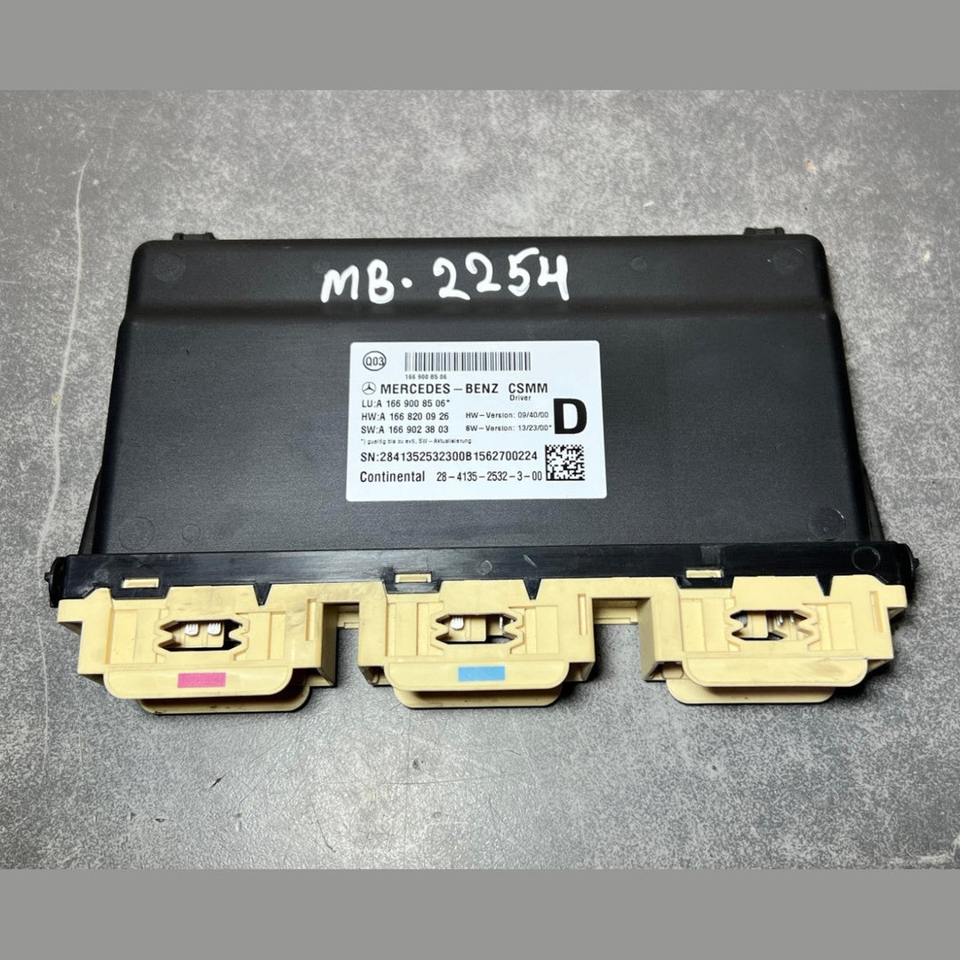 14-17 Mercedes-Benz W166 GLE 63 Driver Seat Control Module A166 9008506 OEM