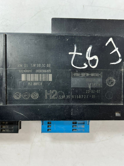 BMW 1 3 E81 E87 electrical system unit comfort body comfort control 9150721 OEM