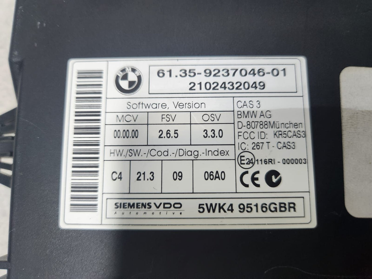 2010 BMW Engine Control Unit 8510838 X5 E70 3.0D Diesel ECU SET 2010-2013
