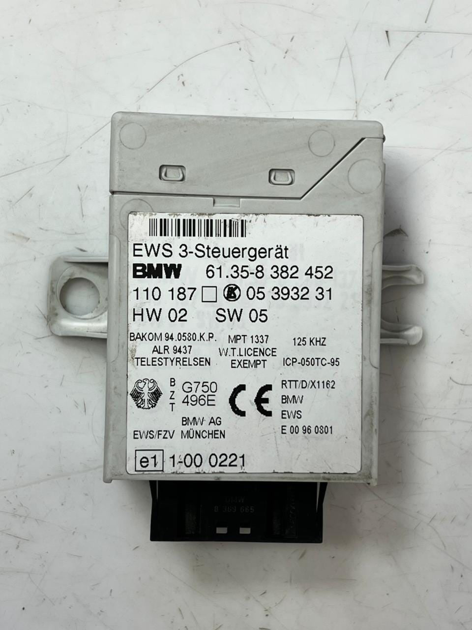 2000-2001 BMW X5 E38 E39 E46 E53 Ews Immobilizer Control Module 8382452 OEM