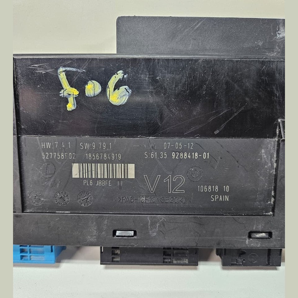 BMW F10 F11 F12 F13 5 6 series ELECTRONICS BODY CONTROL JUNCTION BOX V12 9288418