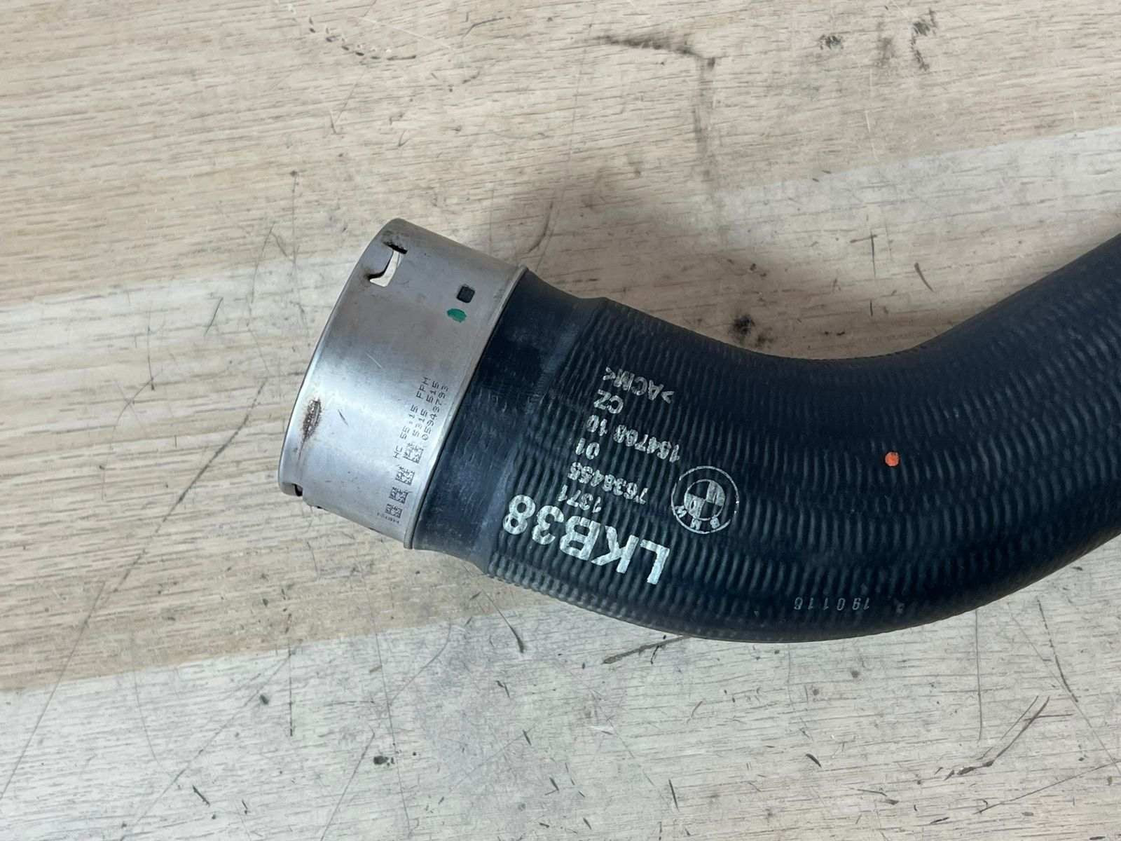 2016 BMW 2 Coupe F22 Right Intercooler Hose 7638455 15476810 1.5i 