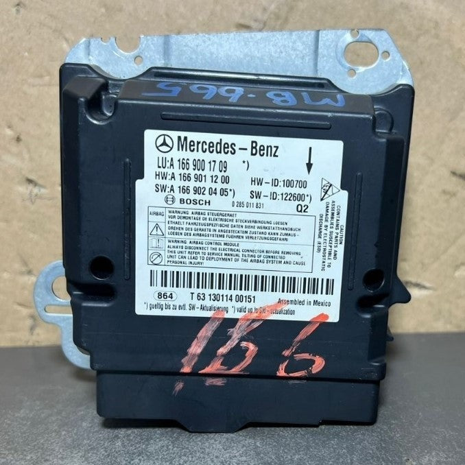 2013–2016 Mercedes-Benz W166 GL-Class SRS Control Module Unit A166 9001709 OEM