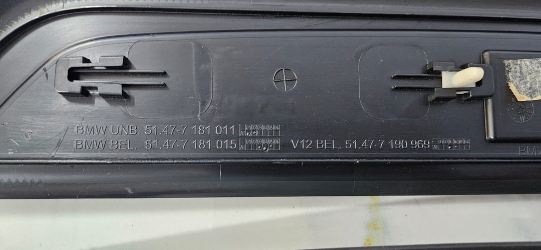 OEM BMW F01 F02 Front Rear Door illuminated Sill Plate Kick door step trim Set