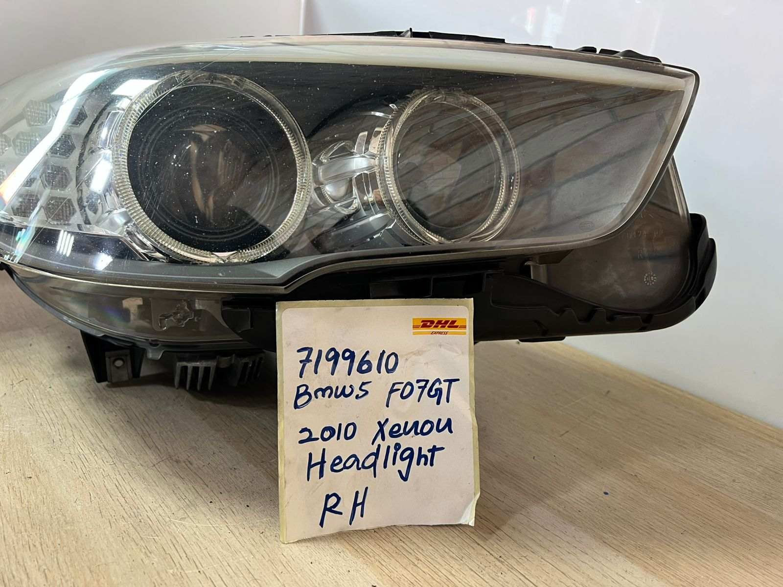 BMW 5 Gran Turismo GT F07 7199610 2010 RHD Xenon Front Right Headlight