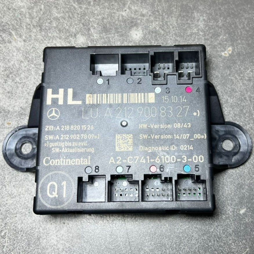 Mercedes-Benz W212 E-Class Rear Left Side Door Control Module A212 9008327 OEM