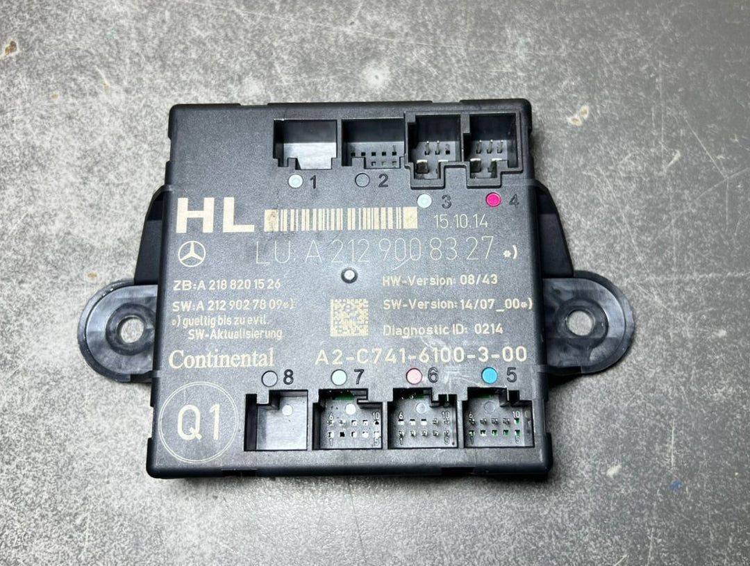 Mercedes-Benz W212 E-Class Rear Left Side Door Control Module A212 9008327 OEM