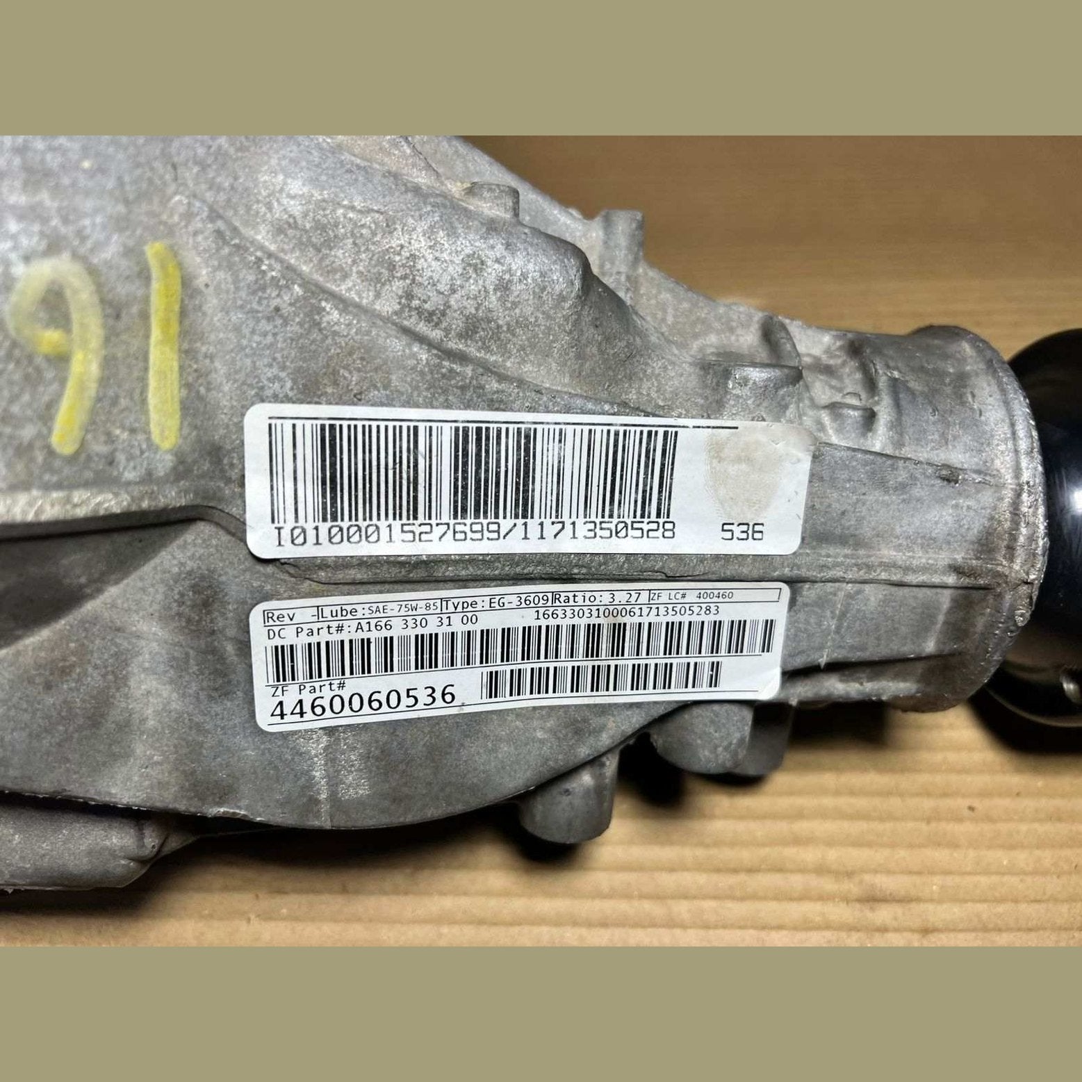 2017 Mercedes-Benz GLE300d Front Differential A1663303100/ Ratio 3.27