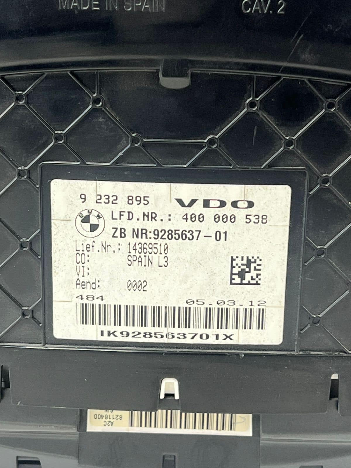 2014-16 BMW 328i 428i F30 F32 F33 F36 Speedometer Instrument Cluster 9232895 OEM