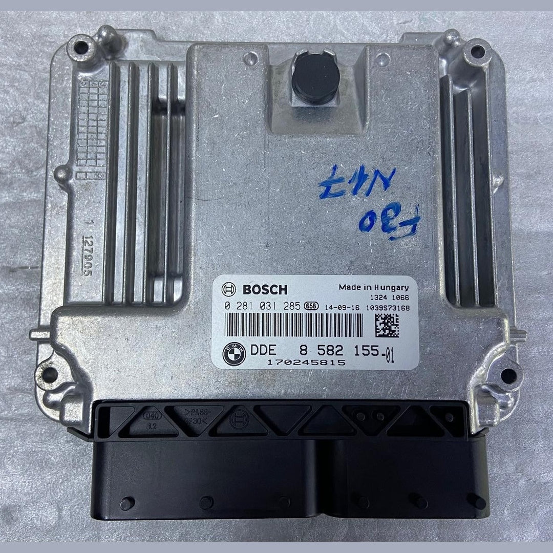 OEM BMW 320d F30 N47 ENGINE CONTROL UNIT ECU SET DDE 8582155 BOSCH