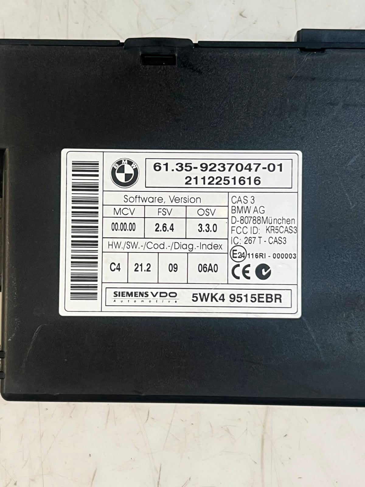 2011 Mini Cooper S R60 Countryman Engine Control Unit ECU SET DME CAS3 7620985