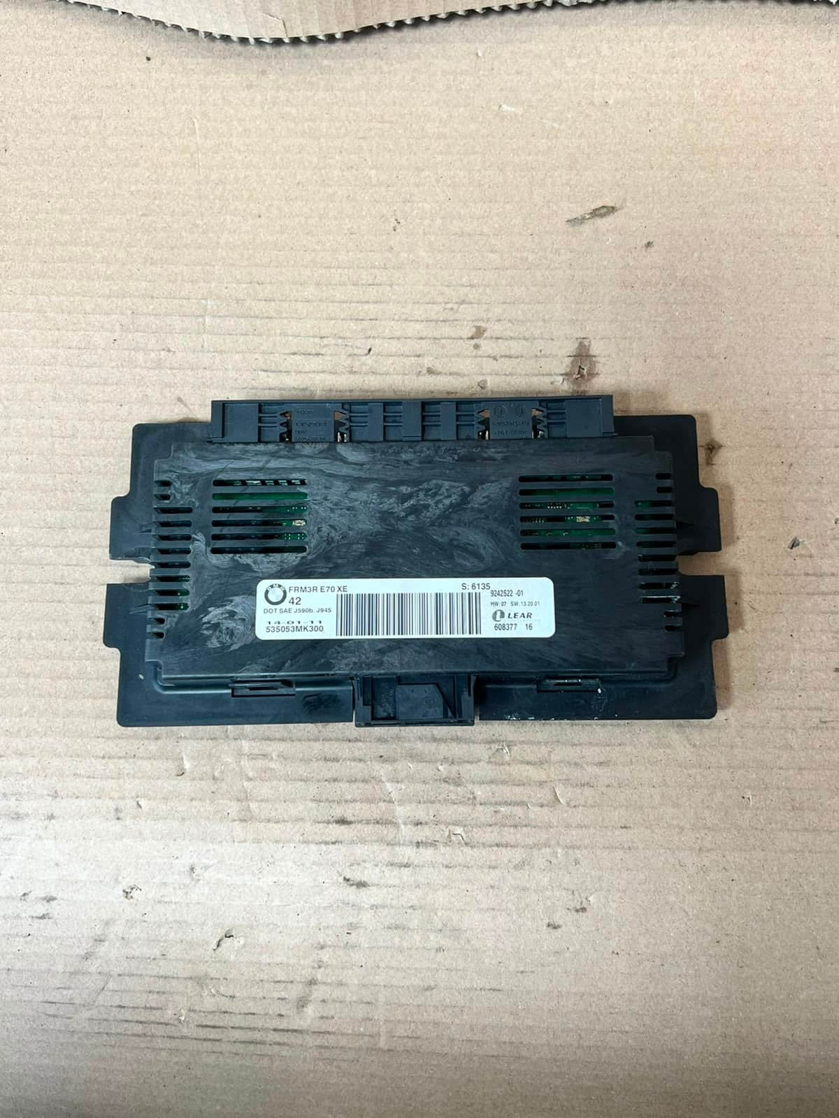 2009 BMW X5 E70 E71 E72 X6 Footwell Module FRM 9242522 OEM