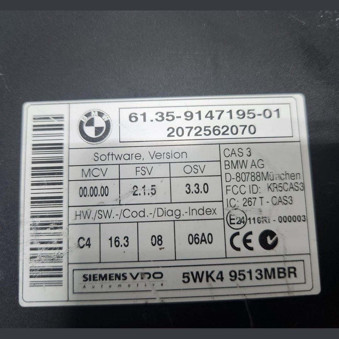 BMW OEM Engine Control Unit ECU SET for E60 520D and E81 120D N47 7809000 