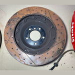 قم بتحميل الصورة إلى عارض الصور، Mercedes-Benz E63 W212 E-Class Front \ Rear Brembo Red Calipers &amp; Brake Discs