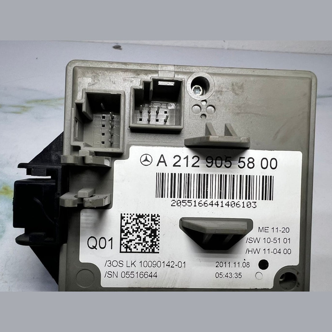 2010-2016 Mercedes E350 Ignition Switch Module With Key A2129055800 E-Class W212
