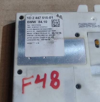 BMW X1 F48 TELEMATICS ANTENNA BLUETOOTH MODULE OEM -1D 2447515