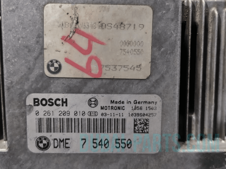 BMW 6 SERIES  E63 N62 645Ci  ENGINE CONTROL UNIT  DME ECU ONLY   - 7540550