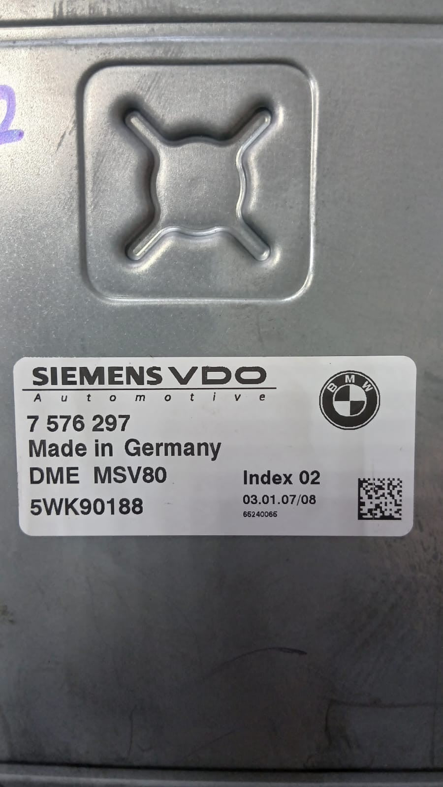 2007 BMW E60 E91 N52 2.5L Engine ECU DME SET 7576297 OEM 525i 325i Control Unit