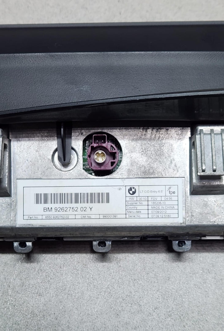 OEM 2012-2019 BMW 118i Central Information Display Screen 9262752 