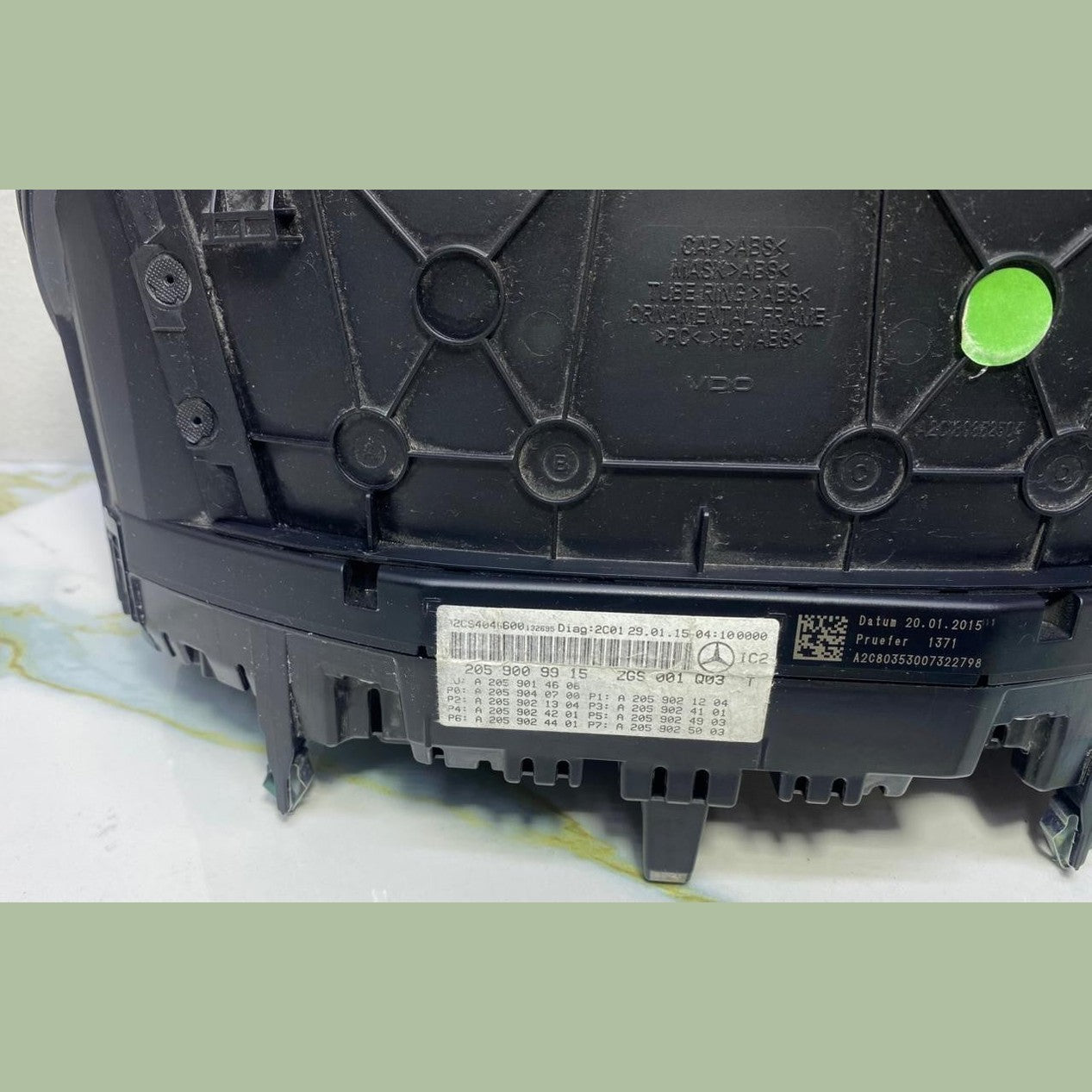 14-20 Mercedes-Benz W205 C-Class Instrument Cluster Speedometer A205 9009915 OEM