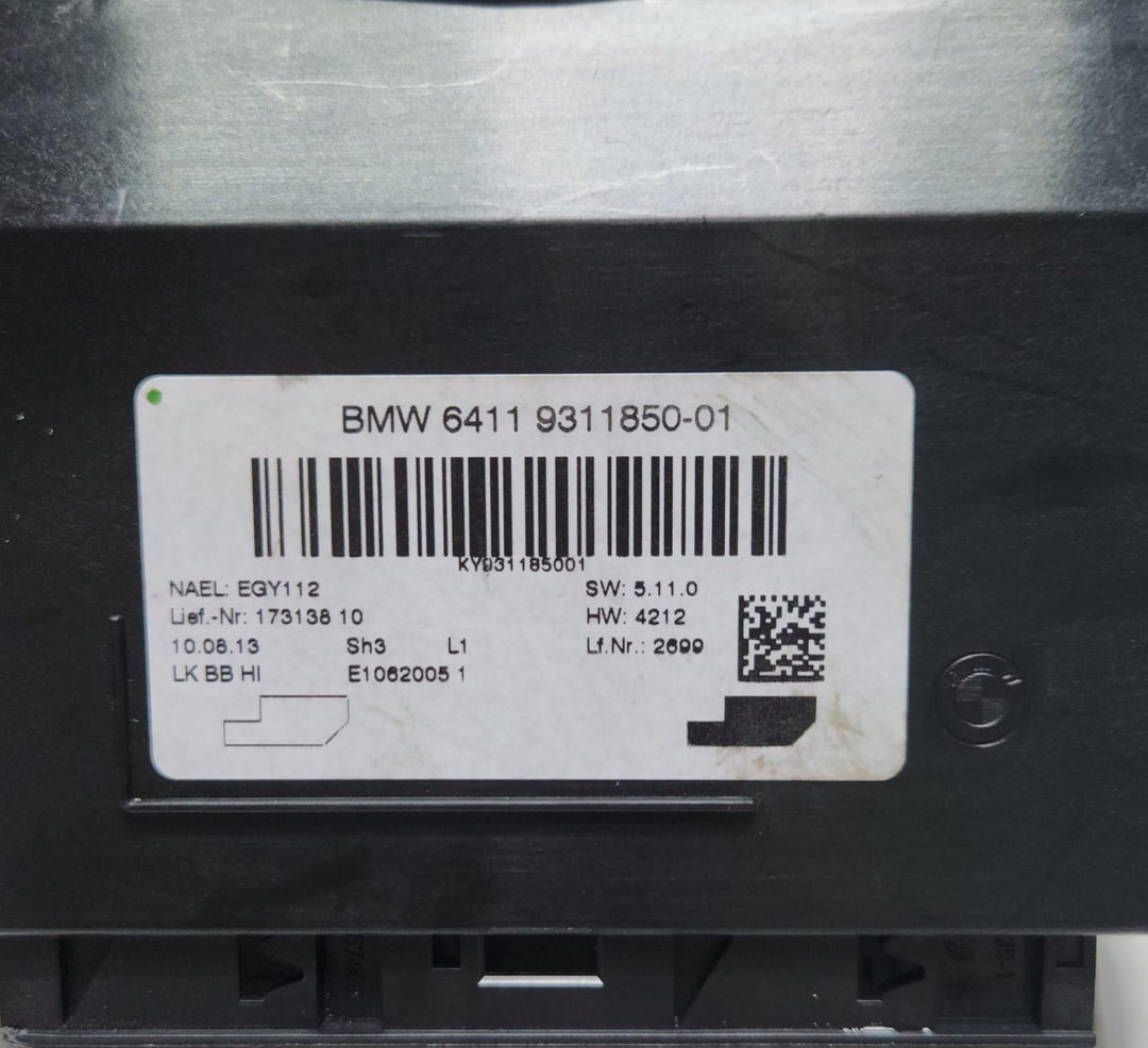 2012-2015 BMW 320i Climate Control Module 9311850 1 2 3 4 Series OEM