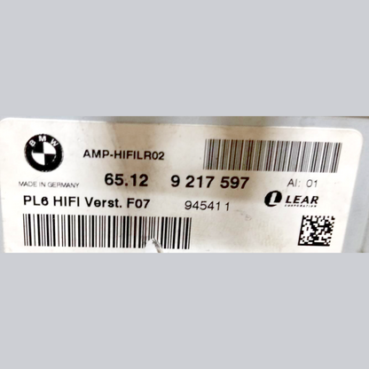 BMW 7 SERIES F01 F02 07-12 AUDIO AMP HIFI LR 02 SOUND SYSTEM AMPLIFIER 9217597