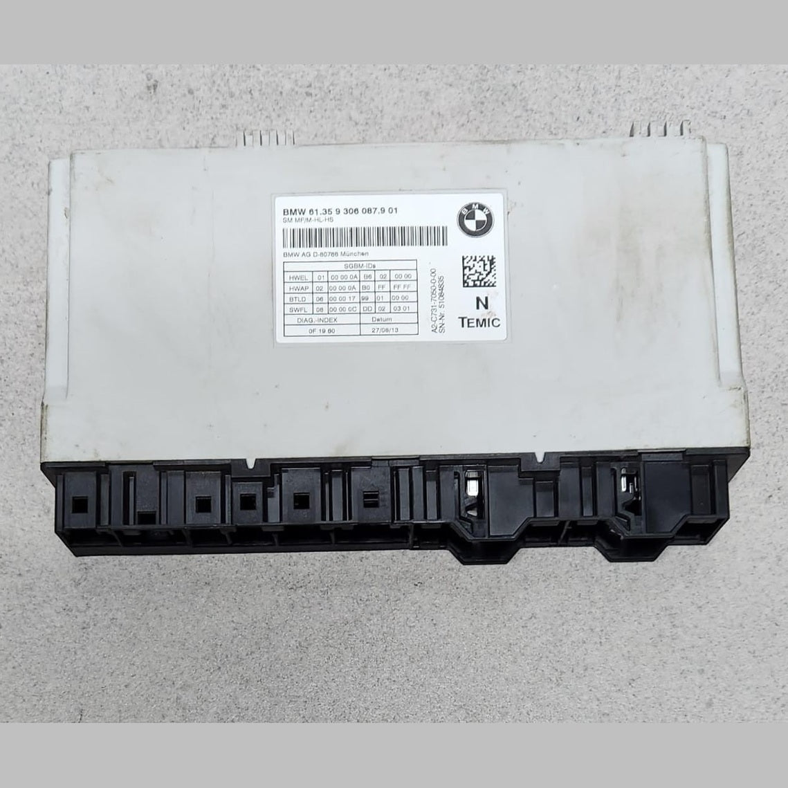 2014 BMW X5 Seat Control Module 9306087 X5 F15 and X6 F16 OEM 