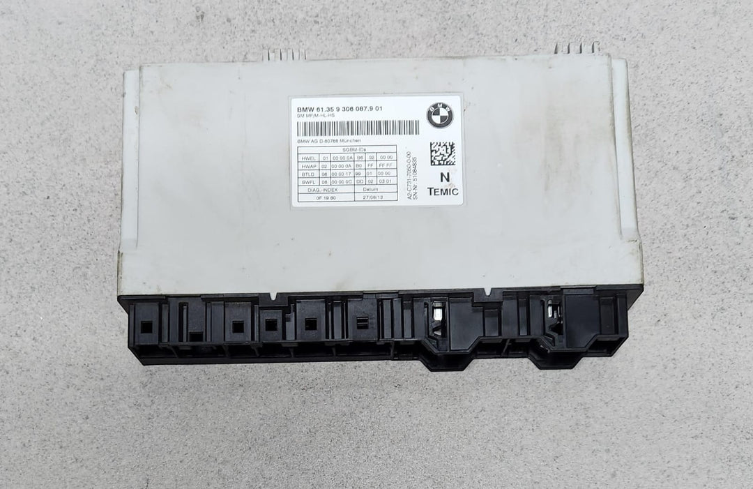 2014 BMW X5 Seat Control Module 9306087 X5 F15 and X6 F16 OEM 