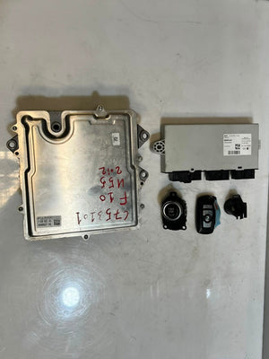 2012 BMW 5' F10 N55 Active Hybrid 5 Engine Control Unit ECU SET DME+CAS4 7639025