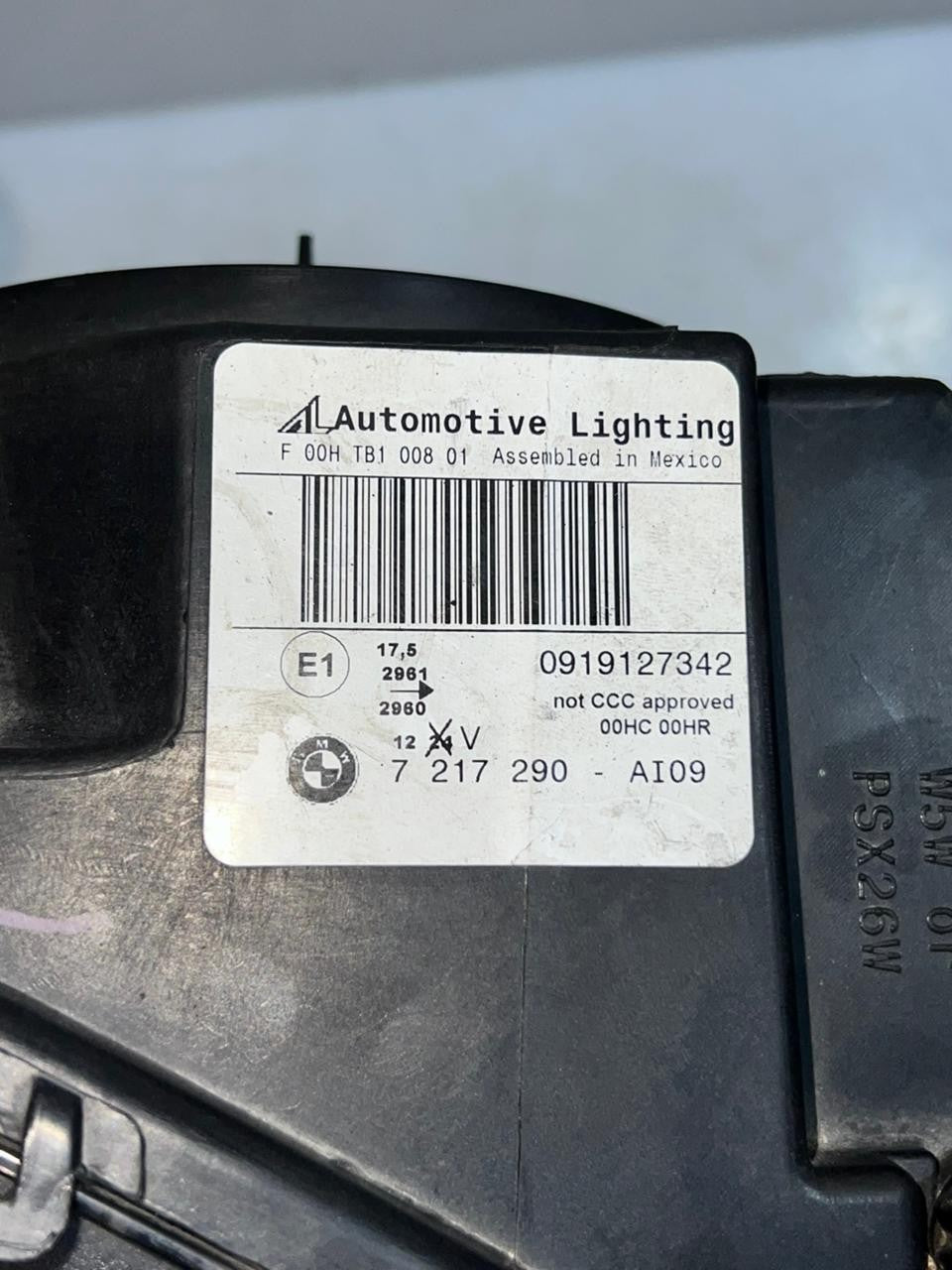 BMW X3 F25 2010-2014 Right Halogen Headlight OEM Headlamp 7217290 Genuine