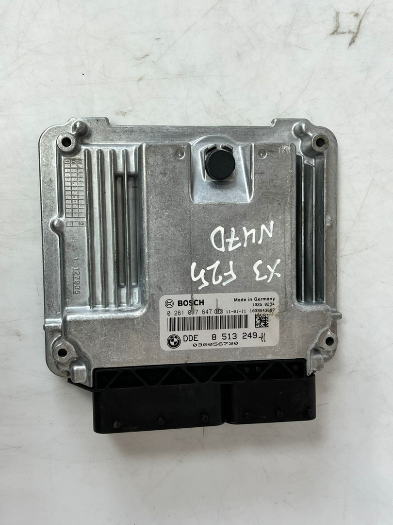 2011-2013 BMW X3 F25 Engine Control Unit ECU SET DDE + CAS4 + 1KEY 8513249 OEM